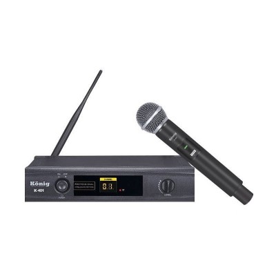 König K-401 Uhf Tek Kanal El Kablosuz Mikrofon