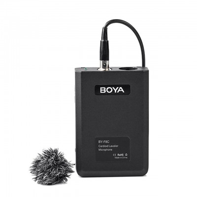 Boya BY-F8C Tek Yönlü Akustik Vokal Yaka Mikrofonu (Kamera/PC)