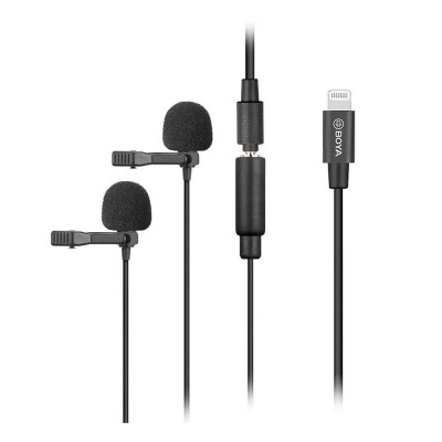 Boya BY-M2D Lisanslı Iphone İkili Yaka Mikrofonu (Telefon)