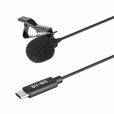 Boya BY-M3 Type-c Telefon Yaka Mikrofonu (Telefon)