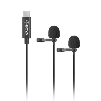 Boya BY-M3D Type-c Telefon İkili Yaka Mikrofonu (Telefon)