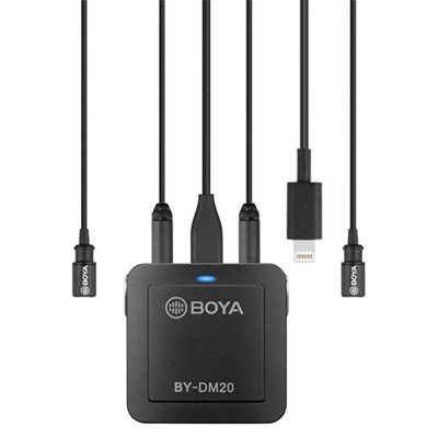 Boya BY-DM20 Dijital Pc Telefon İkili Yaka Mikrofonu Kit Type-C Lightning Giriş (Telefon/PC/Mac)