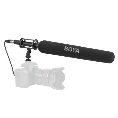 Boya BY-PVM3000L Condenser Shotgun Uzun Röportaj Mikrofonu (Kamera/PC)