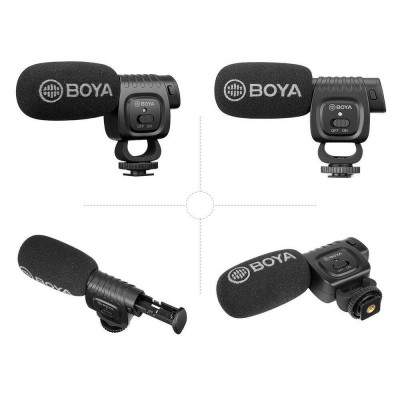 Boya BY-BM3011 Kompakt Shotgun Kamera Vlog Youtuber Mikrofonu (Kamera/Telefon/PC)