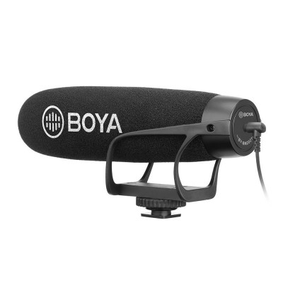 Boya BY-BM2021 Süper Cardioid Shotgun Kamera Vlog Youtuber Mikrofonu (Kamera/Telefon/PC)