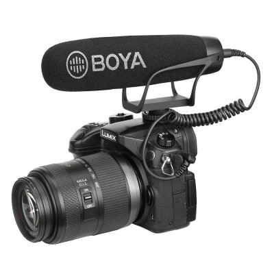 Boya BY-BM2021 Süper Cardioid Shotgun Kamera Vlog Youtuber Mikrofonu (Kamera/Telefon/PC)