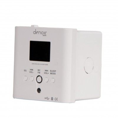 Denox LS-WALL PLAYER  2x15 Watt Duvar Tipi Amplifikatör USB/Bluetooth