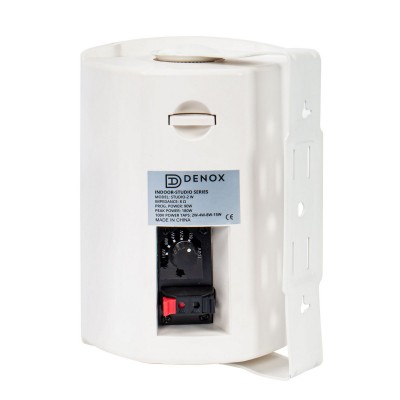 Denox Studio-2 W 4" Duvar Hoparlörü, 75 Watt/8ohm 10 Watt/100V 