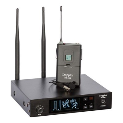 Doppler DM350B Tek Kablosuz Yaka Mikrofonu