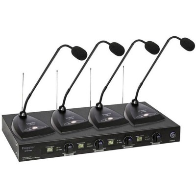 Doppler MTW444 4 lü Kablosuz Kürsü Mikrofonu