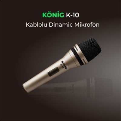 König K-10 Dinamik Solist Vokal Mikrofonu