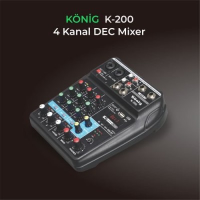 König K-200 4 Kanal Mikser 
