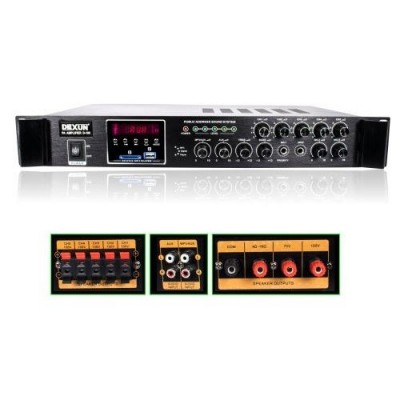 Dexun D100 5 Bölge Mikser Amplifikatör 120 Watt/100V Usb/Sd/Bluetooth