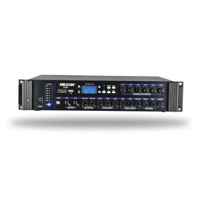 Dexun D500 6 Bölge Mikser Amplifikatör 700 Watt/100V Usb/Sd/Bluetooth