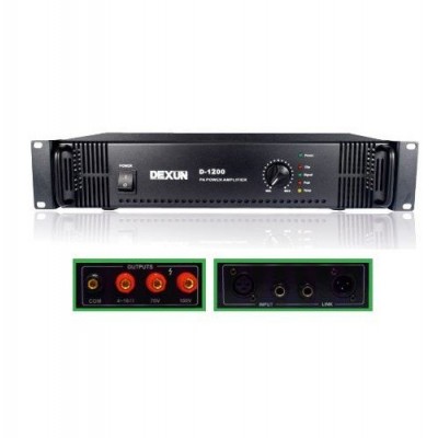 Dexun D1200  Power Amplifikatör 200 Watt/100V