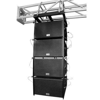 MCS LA-QUADRO-2DSP 4 x 1x10" Aktif Line Array Hoparlör Seti 2800 Watt