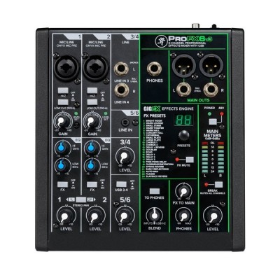 Mackie PROFX6-V3 6 Kanal Analog Mikser 