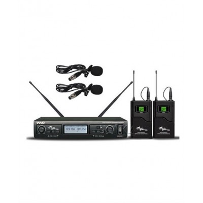 SSP Audio WM402/LL Çift Yaka Kablosuz Mikrofon Seti