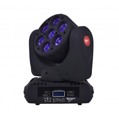 Redjet Dj Wash 712 7x10 Watt Led Wash Moving Head Robot