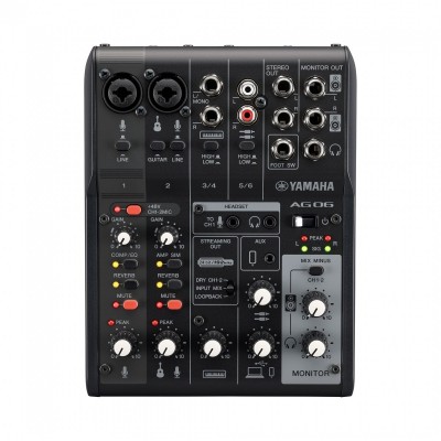 Yamaha AG06 MK2 6 Kanal Mikser Efektli Usbli 