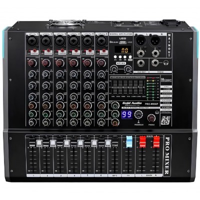 Gold Audio PRO-M906P 6 Kanal Power Mikser 2x350 Watt Efektli