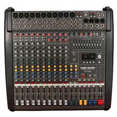 Gold Audio PX-1000 10 Kanal Power Mikser 2x900 Watt Efektli
