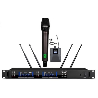 Gold Audio PRO-2402EY 2 li Kablosuz El + Yaka Mikrofonu