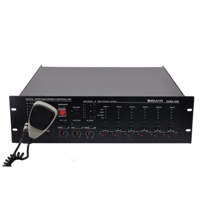 Emar DVA6-240 Acil Anons Sistemi Merkez Ünitesi 6 Zone 240 Watt EN54