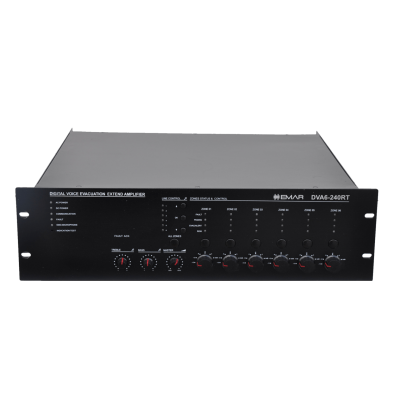 Emar DVA6-240RT Acil Anons Sistemi Merkez Ünitesi 6 Zone 240 Watt EN54