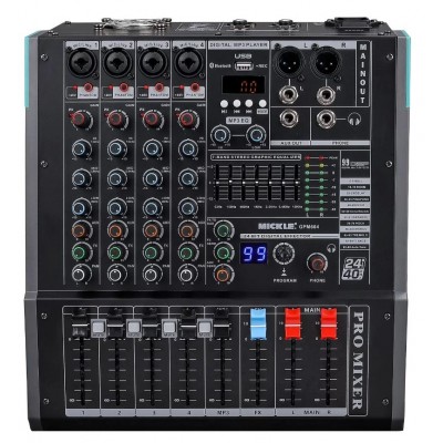 Mickle GPM604 4 Kanal Power Mikser 2x250 Watt 4Ohm