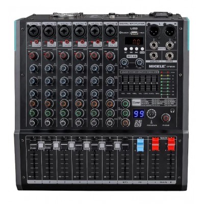 Mickle GPM606 6 Kanal Power Mikser 2x250 Watt 4Ohm