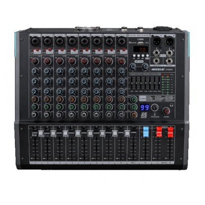 Mickle GPM608 8 Kanal Power Mikser 2x250 Watt 4Ohm