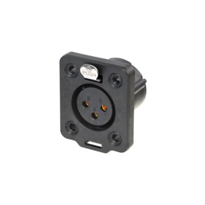 Neutrik NC3FDX-TOP Şase Tip Dişi Xlr Konnektör 3 Pin Dış Mekan Korumalı