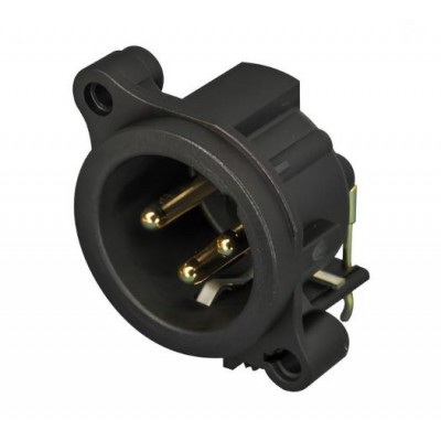 Neutrik NC3MAH-0 Kart Tip Şase Erkek Xlr Konnektör 3 Pin