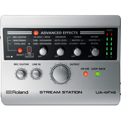 Roland UA-4FX2 Gaming Podcast Ses Kartı USB