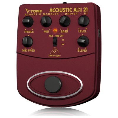 Behringer ADI21 V-Tone Profesyonel Akustik Gitar İçin Pedallı Preamfi DI-BOX