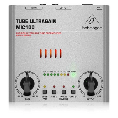 Behringer MIC-100 Tube Lambalı Mikrofon Preamplifikatörü