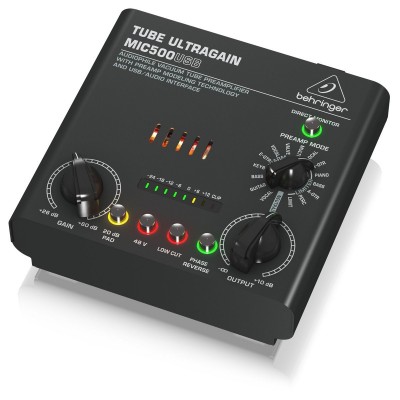 Behringer MIC-500USB Tube Mikrofon Preamplifikatörü