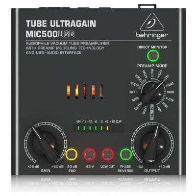 Behringer MIC-500USB Tube Mikrofon Preamplifikatörü