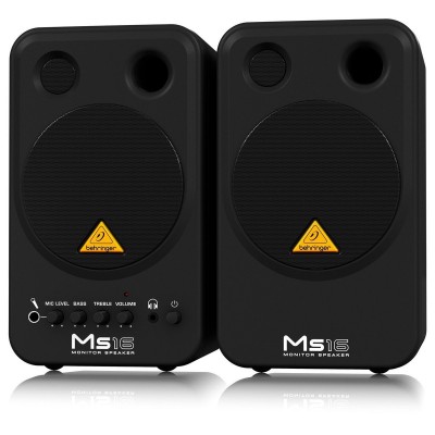 Behringer MS16 4" Aktif Stüdyo Referans Monitörü 16 Watt (Çift) (Oz)