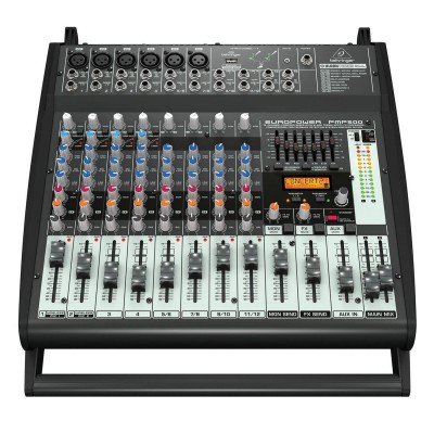 Behringer PMP500 12 Kanal Power Mikser 2x250 Watt Efektli