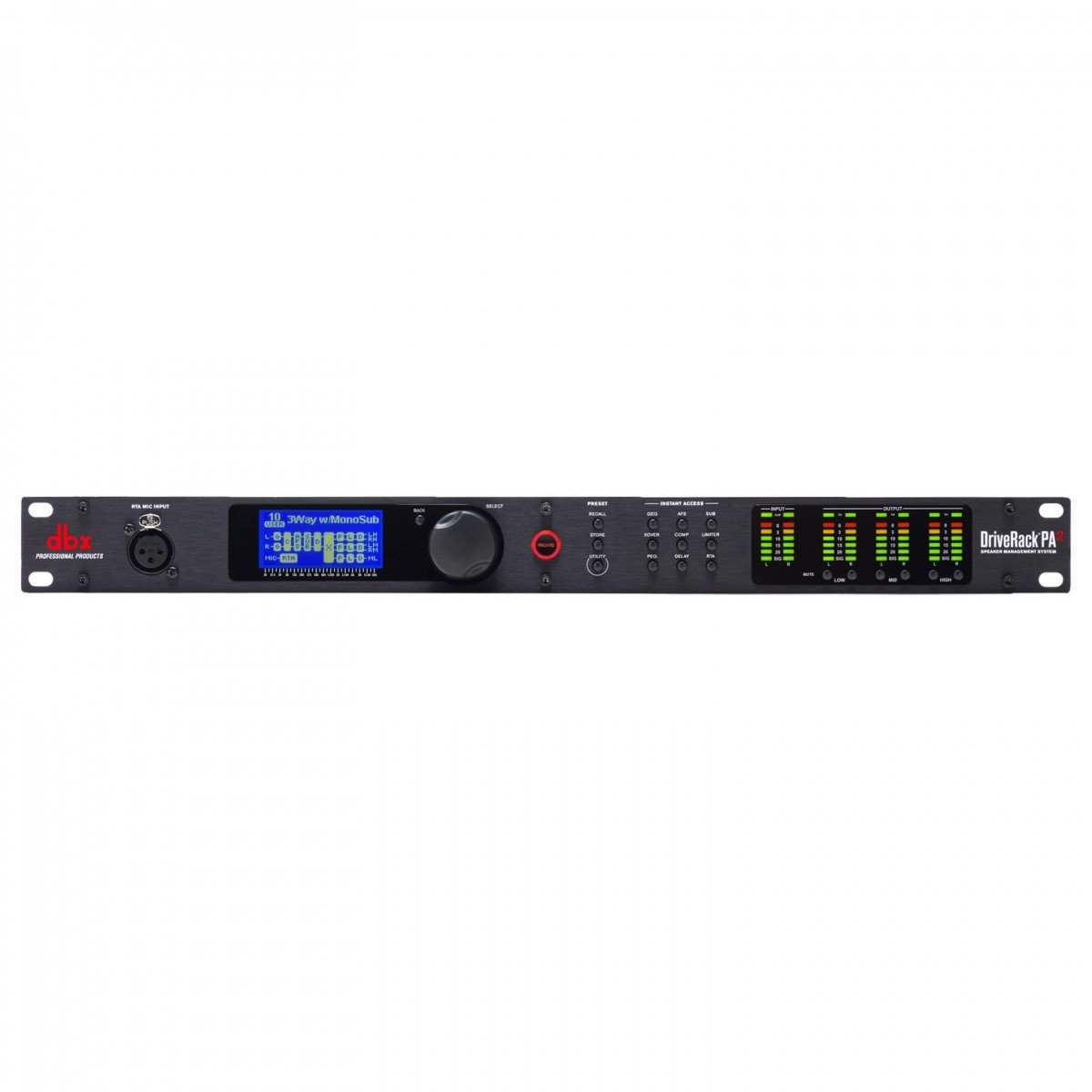 DBX DriveRack PA2 Hoparlör İşlemcisi, 2x6 in/out, Android & IOS