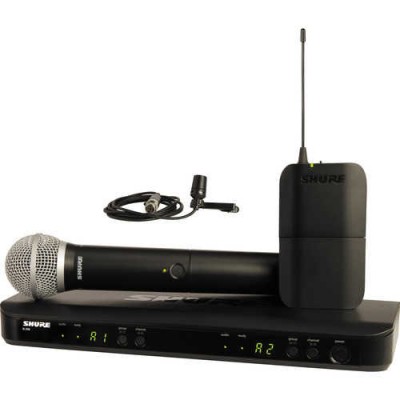 Shure BLX1288E/CVL 2 li Kablosuz El + Yaka Mikrofonu