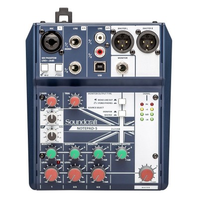 Soundcraft Notepad 5 5 Kanal Mikser Efektli