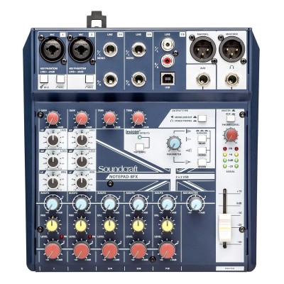 Soundcraft Notepad 8Fx 8 Kanal Mikser Efektli