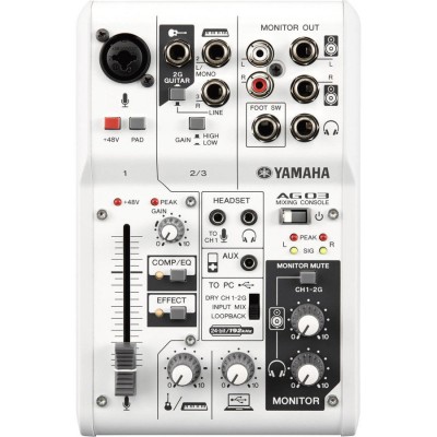 Yamaha AG-03 3 Kanal Mikser Efektli
